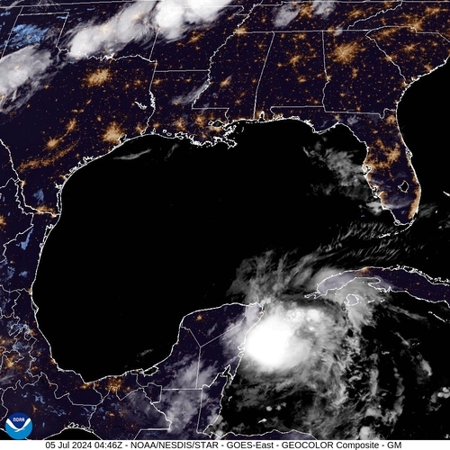 Satellite - Yucatan Strait - Fr, 05 Jul, 06:46 BST