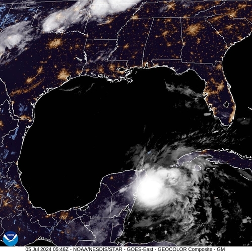 Satellite - Yucatan Strait - Fr, 05 Jul, 07:46 BST