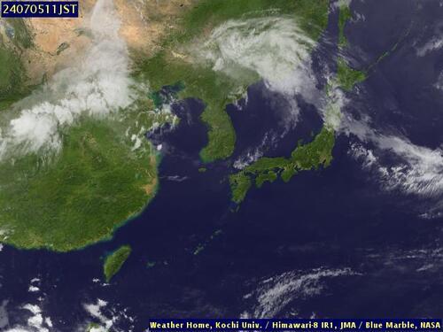 Satellite - East China Sea - Fr, 05 Jul, 05:00 BST