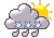 various clouds, heavy sleet
