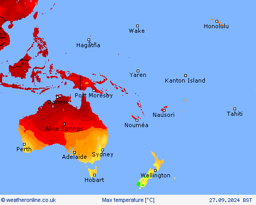 Max temperature Forecast maps