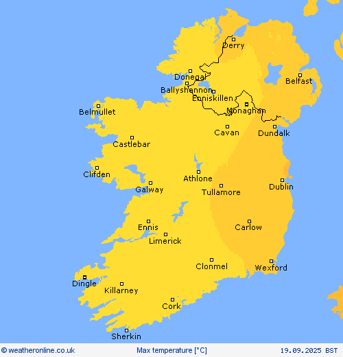 Max temperature Forecast maps