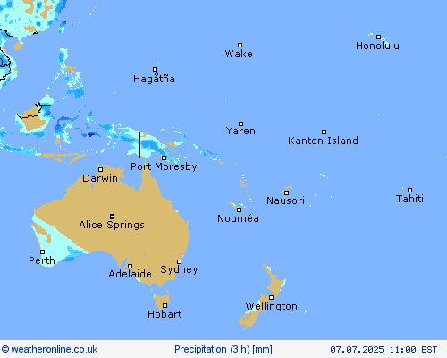 Precipitation (3 h) Forecast maps