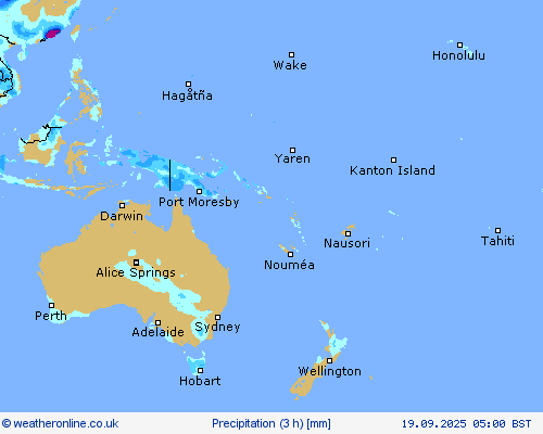 Precipitation (3 h) Forecast maps